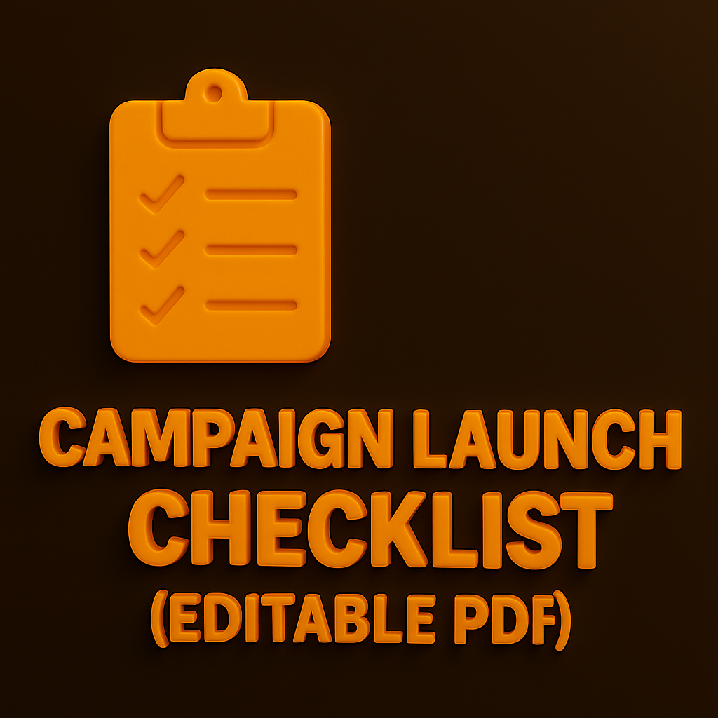 Campaign Launch Checklist