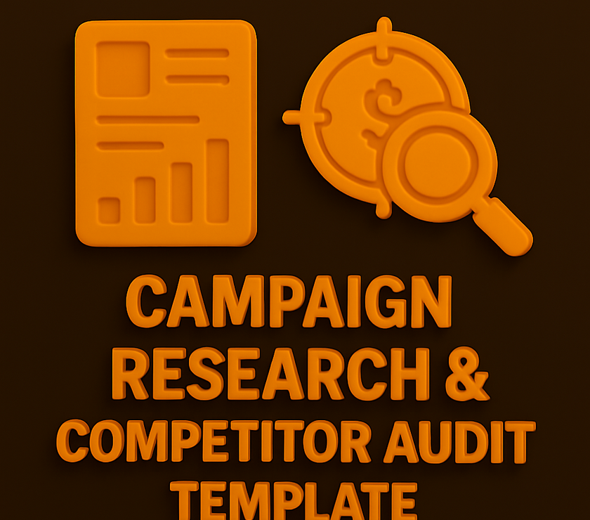 Campaign Research & Competitor Audit Template