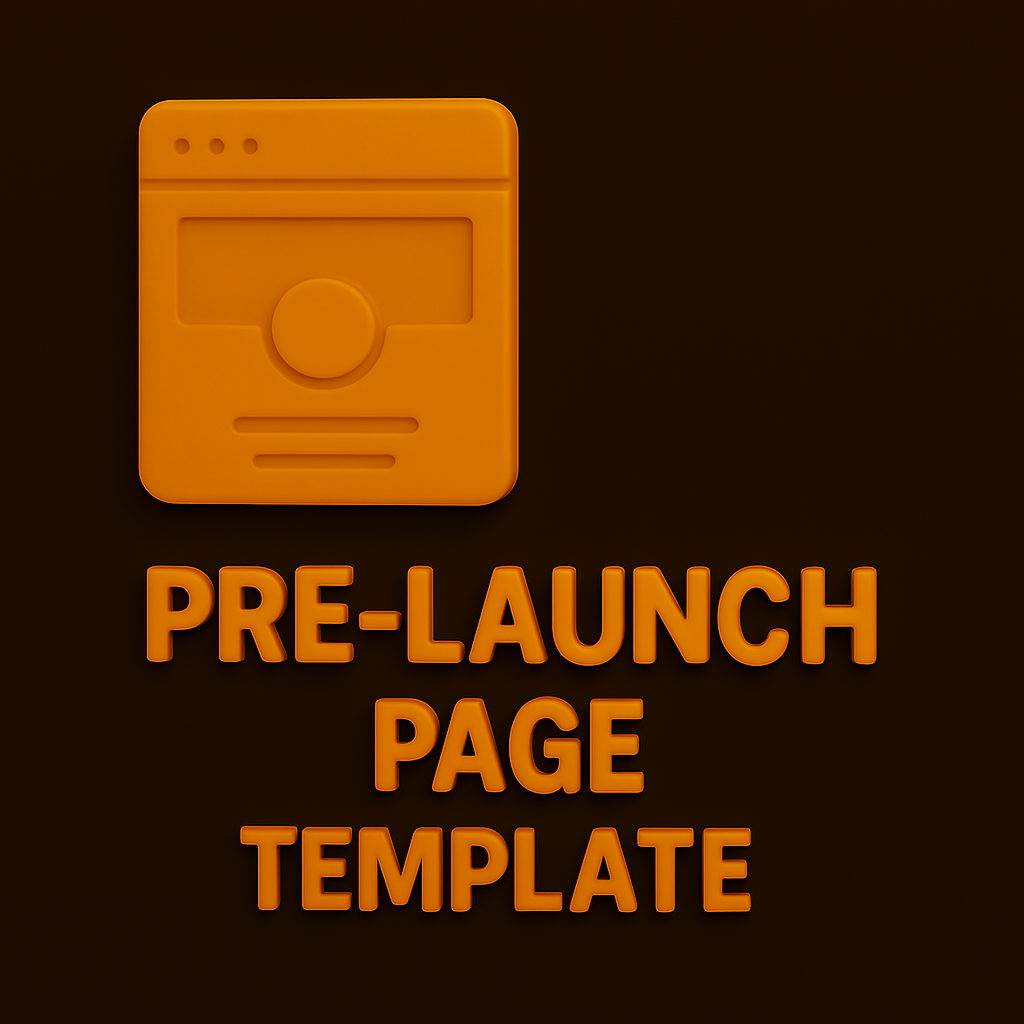 Pre-Launch Landing Page Template