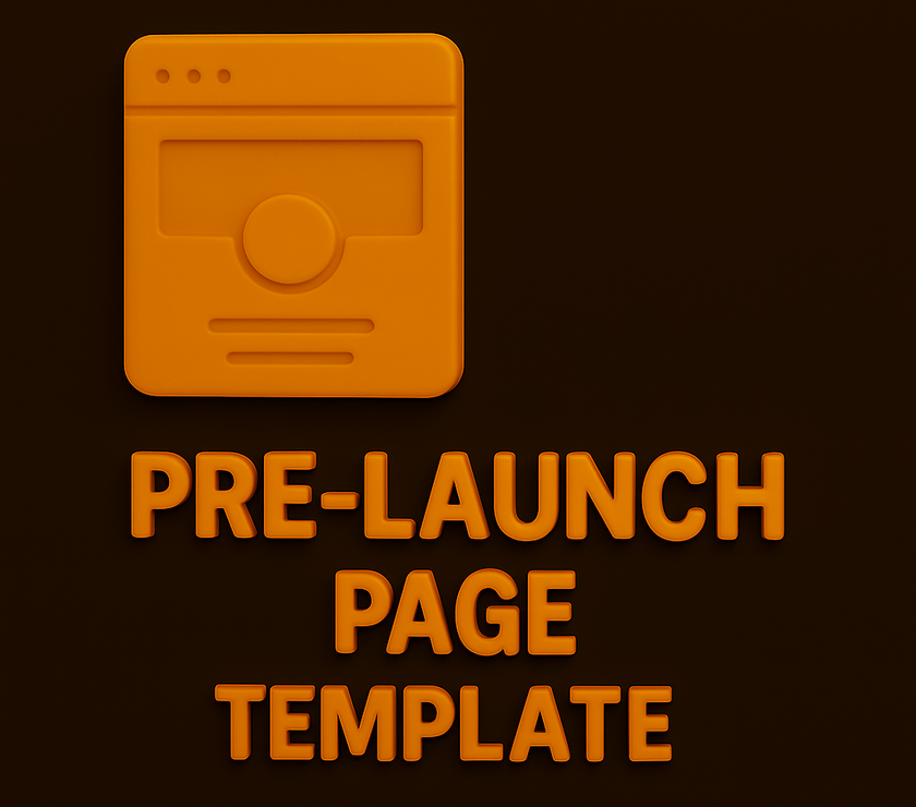 Pre-Launch Landing Page Template